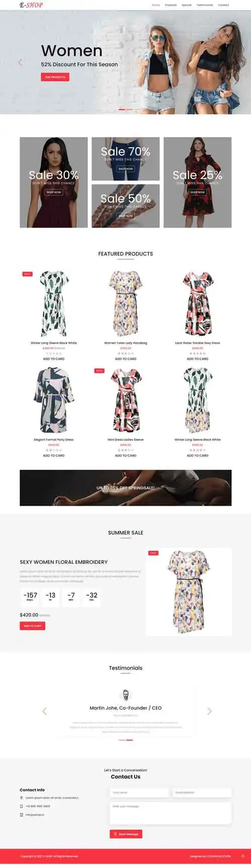 Bootstrap E-commerce Website Development by Sowrav Hasan